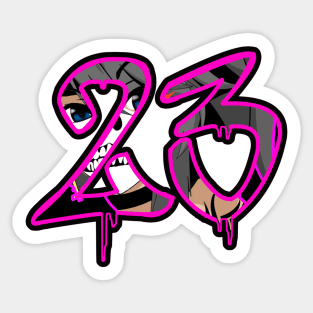 NUMBER 23 Sticker